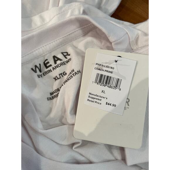 Coach Prime, All in, Long sleeve tee, CU buffs white  XL - Picture 5 of 6